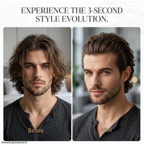 Zig Zag Metal Headbands for Women & Men | 3 Styles for Volume & Comfort