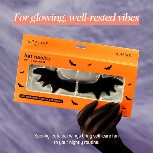 SpaLife Bat-Wing Hydrogel Eye Patches for Dark Circles & Puffiness - 8 Pairs