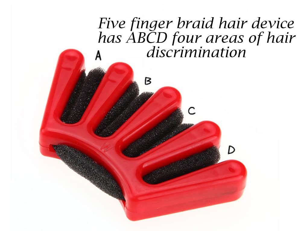 AKOAK 2 Pieces of Hair Braiding, DIY French Hair Braiding, Homemade Sponge Hair Styling Tool, Easy and Fast, Designed for Ladies/Girls