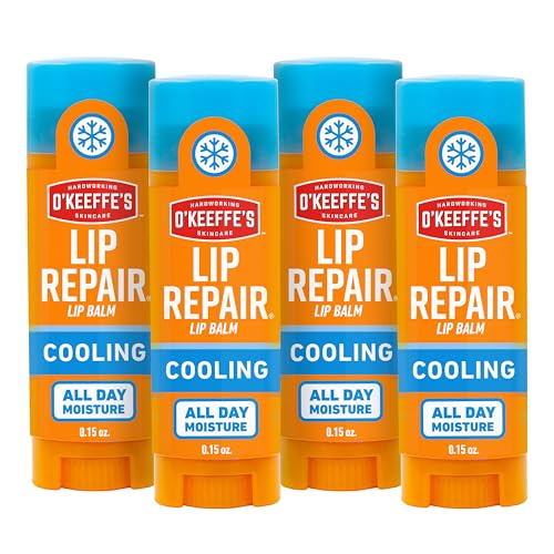 O'Keeffe's Lip Repair Cooling Lip Balm - 4 Pack for Dry Lips