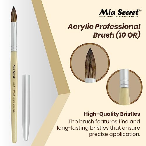 Mia Secret Studio Professional Acrylic Nail Brush (10 OR) – Multiuse, High-Quality