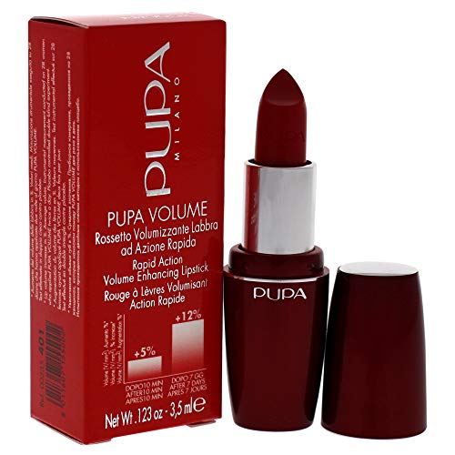Pupa Milano Volume Lipstick - Hydrating Cream Formula, 401 Red Passion - 0.12 Oz