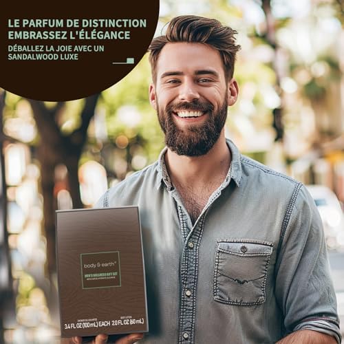 Body & Earth Sandalwood Men’s Spa Gift Set - Bath & Body Care