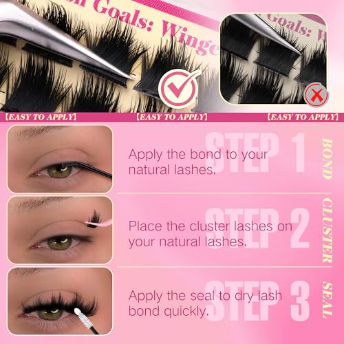 DIY Fairy Lash Clusters - Wispy D Curl 10-18mm, 3D Volume