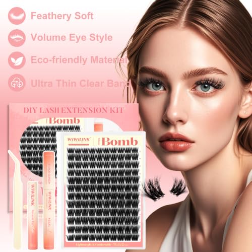 WiWiLINK Volume Bomb Lash Clusters Kit 10-18mm - Volume Bomb-Kit