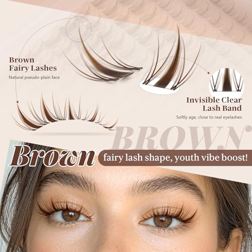 Brown Fairy Lash Clusters Kit - JMS&JMS Anime Lash Extensions