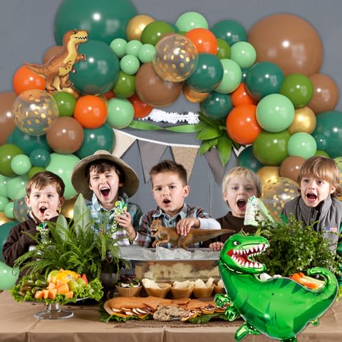 161Pcs Dinosaur Balloon Arch Kit for Birthday Party & Baby Shower
