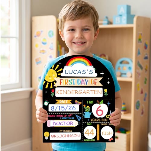 Reusable First and Last Day of School Chalkboard Sign - 12x10