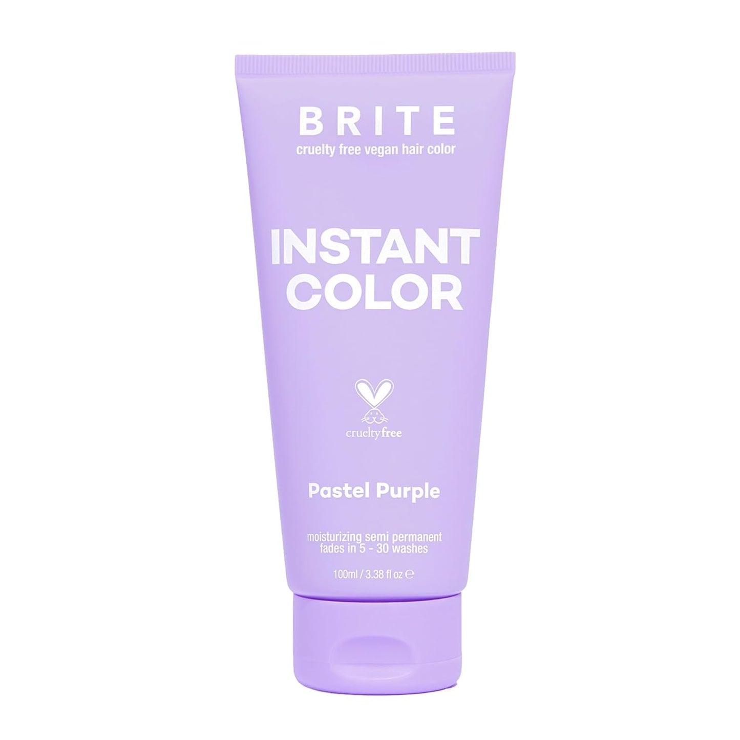 Vegan Instant Hair Color - Semi-Permanent Pastel Blue Dye for Pre-Lightened Hair | Nourishing Formula, 3.38 Fl Oz