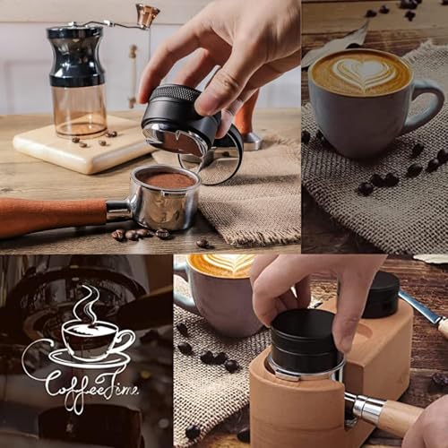 51mm Adjustable Coffee Tamper & Distributor - Stainless Steel Espresso Tool