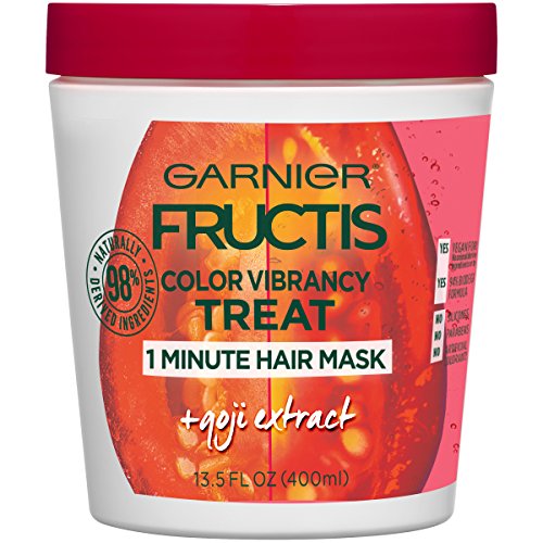 Garnier Fructis Color Vibrancy 1-Minute Hair Mask with Goji Extract - 13.5 Fl Oz (Treats/Pack of 1)