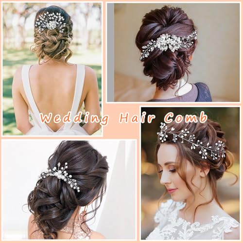 36-Piece Bridal Hair Accessories Set with Pearl and Rhinestone Hair Pins