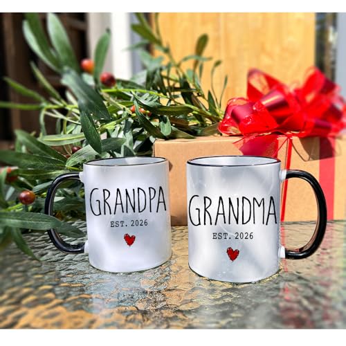 Promoted To Grandparents Mug - Gift for Grandma & Grandpa 2026