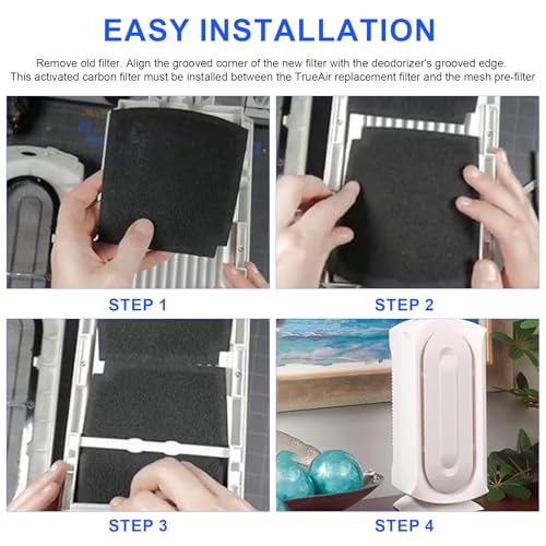 TrueAir Replacement Carbon Filters for Hamilton Beach Purifiers - 6 Pack