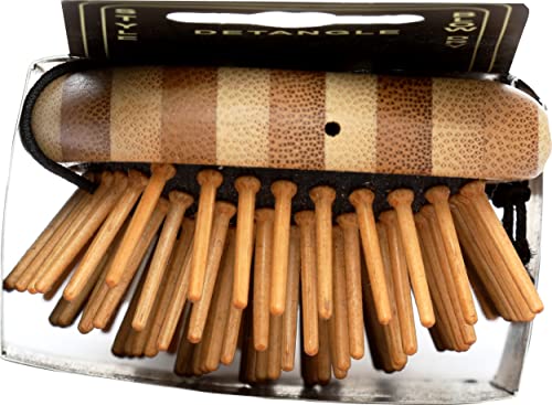 Bass Brushes Wood Bristle Hair Brush for Thick, Curly, and Long Hair