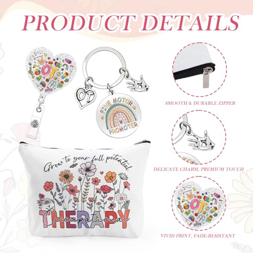 Occupational Therapy Gift Set - OT Badge Reel, Makeup Bag, Keychain & Socks