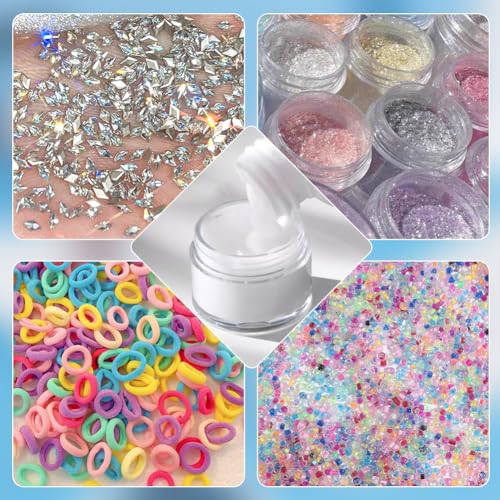 BENECREAT 30-Pack 10ml Clear Bead Storage Jars with Screw-Top Lids