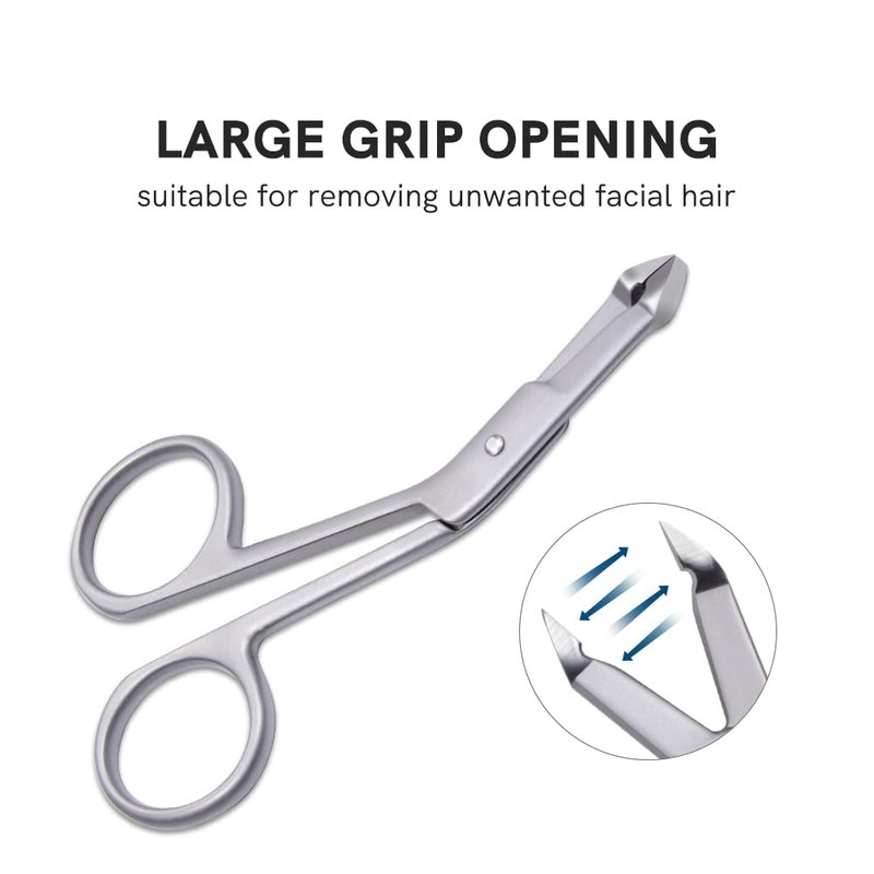 3pcs Stainless Steel Eyebrow Tweezers Handle Shaped Angled Tweezers Flat Tip Hair Plucker for Eyebrow Trimming and Shaping, Face Hair Tools for Women & Men