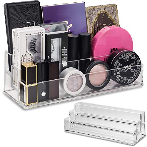 BY ALEGORY Clear Tiered Acrylic Eyeshadow Palette Organizer
