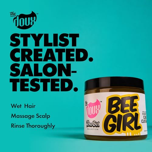 The Doux Bee Girl Honey Custard Curl Defining Gel 16 oz - Hydrating & Frizz Control