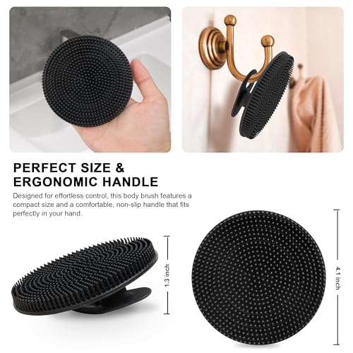 INNERNEED Silicone Body Scrubber Set for Gentle Exfoliation