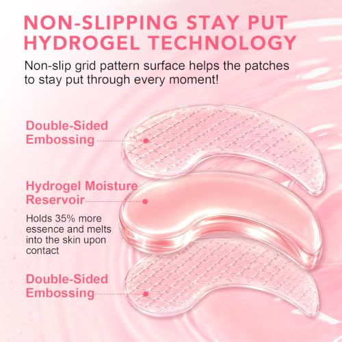 LUCKY CAT PDRN Collagen Eye Patches for Dark Circles & Puffiness (60 Ct)