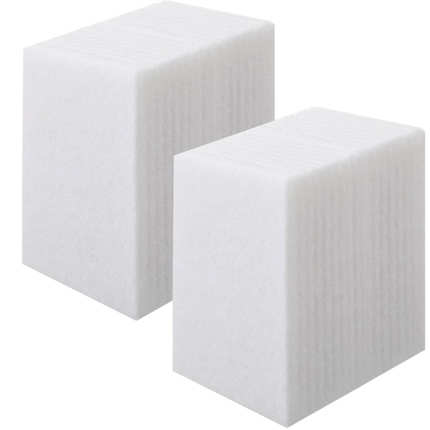 Hoolerry 40 Pcs White Scrub Pads Light Duty Scouring Non Woven Pad Non Scratch Abrasive Hand Multipurpose Scouring Sponge Multi Surface Scrubber Pads for Cleaning Polishing Home(6 x 9 Inch,White)