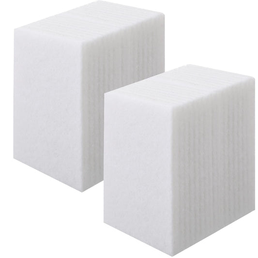 Hoolerry 40 Pcs White Scrub Pads Light Duty Scouring Non Woven Pad Non Scratch Abrasive Hand Multipurpose Scouring Sponge Multi Surface Scrubber Pads for Cleaning Polishing Home(6 x 9 Inch,White)