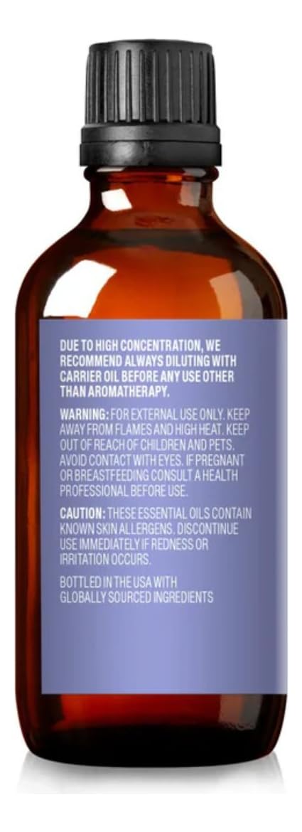 Cliganic Organic Lavender Essential Oil - 100% Pure Natural Undiluted, for Aromatherapy Diffuser | Non-GMO Verified