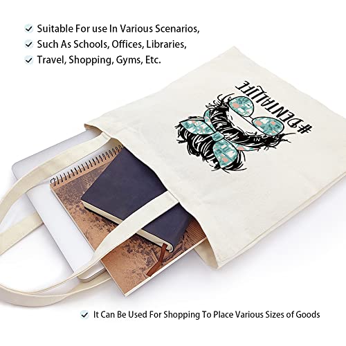 Funny Canvas Tote & Cosmetic Bag Set D - Durable Cotton for Nurses