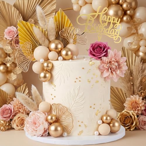 27-Piece Bohemian Cake Decoration Set for Birthday Parties