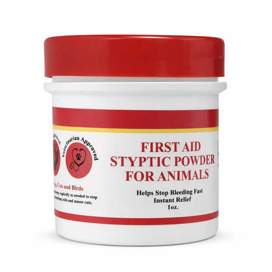 G.B.S Styptic Powder for Dogs, Cats, and Birds (1 oz) - Fast-Acting Blood Stop Powder for Pets & Animals - Quick Stop Bleeding Powder for Nail Clipping, Cuts & Grooming