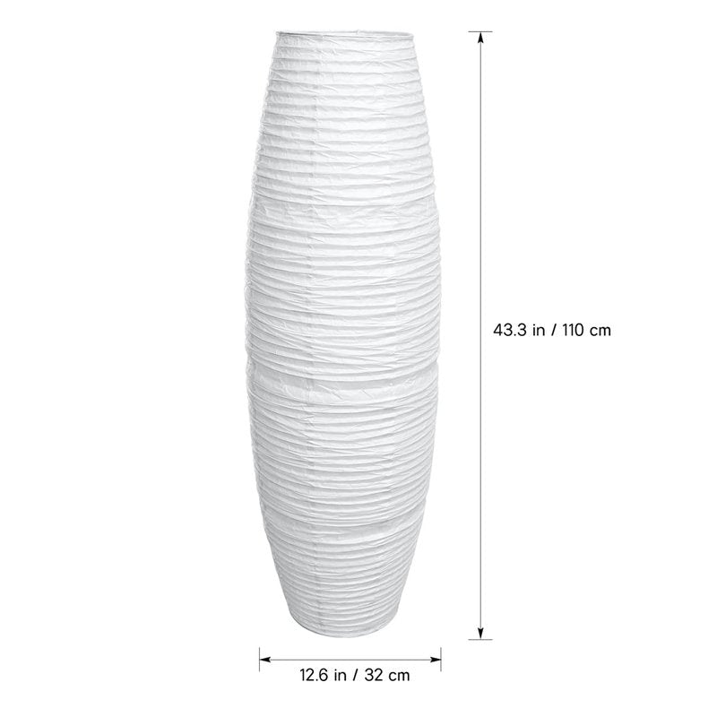 Uonlytech Paper Floor Lampshade Light Accessories: Diploma Floor Lamp Shield Japanese Style Standing Lamps for Living Room Contemporary Floor Lamp Cover