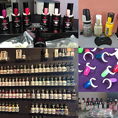 200PCS Nail Color Display Rings for Nail Art Swatches Manicure Practice Tools