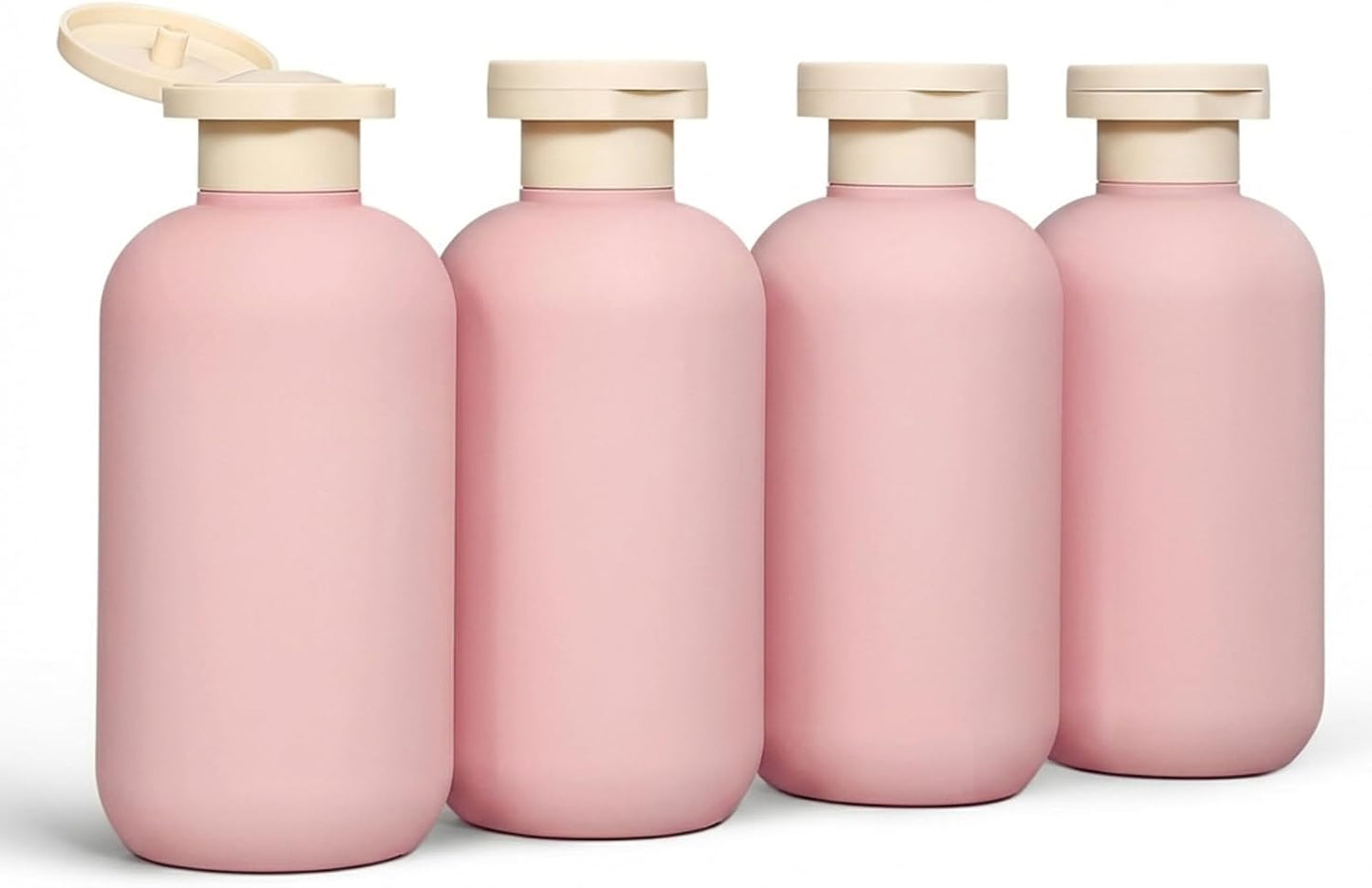 Travel Bottles for Toiletries - Leak Proof Refillable Squeeze Containers | 6.6oz, Green, 4 Pcs