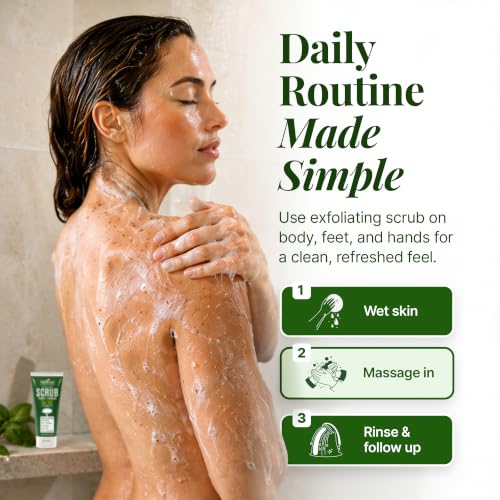 TheraTree Tea Tree Oil Exfoliating Charcoal Scrub - 6 oz