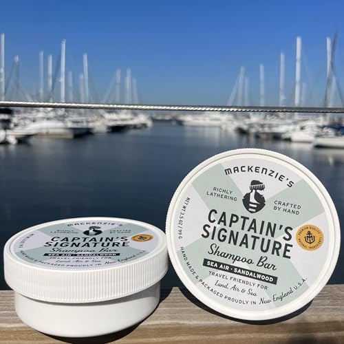 MacKenzie's Captain's Signature Shampoo Bar - Sea Air, 3.5 oz Travel Bar