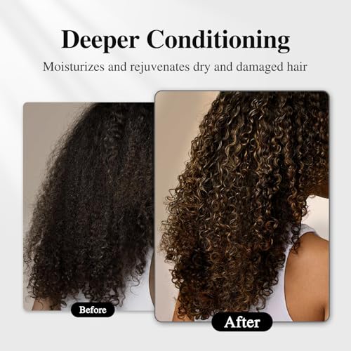 Heated Electric Thermal Steamer Cap for Natural Black Hair - Black