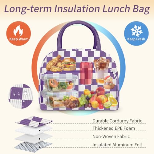Coobiiya Insulated Lunch Bag - Large Capacity Tote for Work & Travel