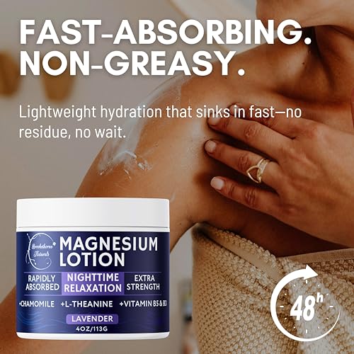 Brookethorne Naturals Nighttime Magnesium Sleep Lotion - Lavender & Chamomile