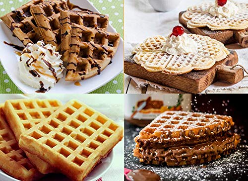 Silicone Waffle Mold Set - Nonstick Baking Tray for Cakes & Candies