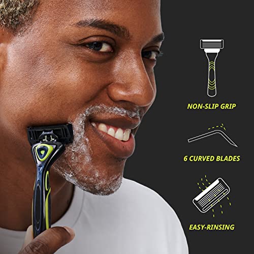 Dorco Pace 6 Sport Razor Handle Replacement Pair (2 handles, no blades)