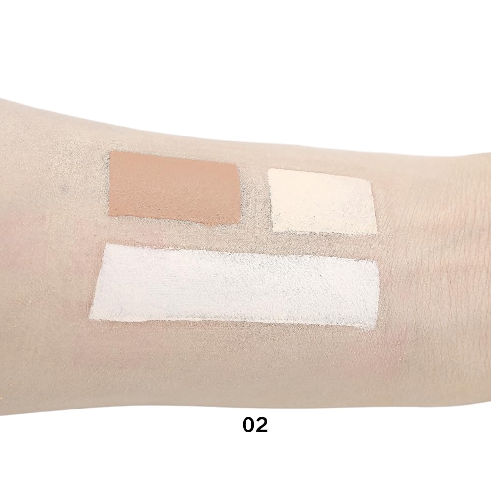 3 Color Concealer Cream - Contour & Correct Skin Imperfections | Shade 02