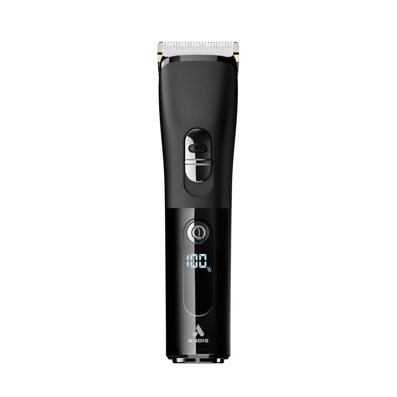 Andis 560547 Envision Cordless High-Speed Hair Clipper, 21-Piece Kit, Adjustable Blade, 1.5” LED Digital Display Screen, Black