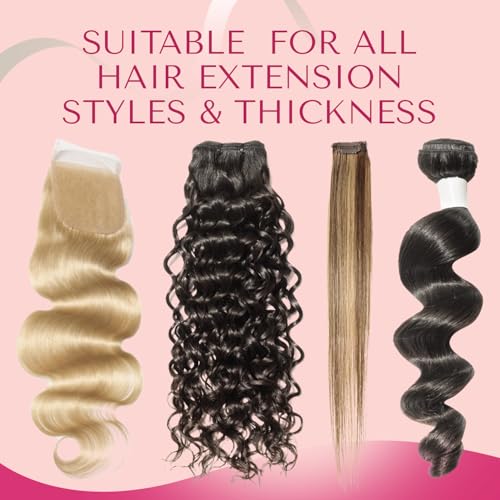 Lumoria Hair Extension Tape - Pre-Cut Invisible Adhesive Strips for Tape-In Extensions, 144 Tabs