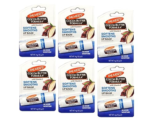 Palmer's Cocoa Butter Formula Lip Balm with Vitamin E, 6-Pack