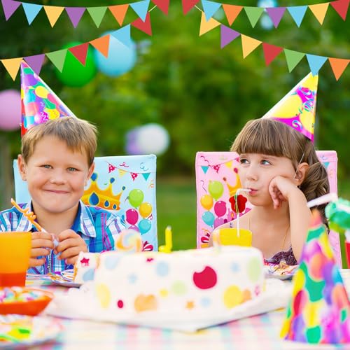 Happy Birthday Chair Covers Set - 2 Pcs Colorful Classroom Decor