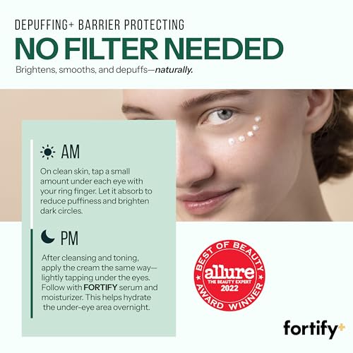 Fortify Skincare Under Eye Cream for Dark Circles & Puffiness - 2 Pack