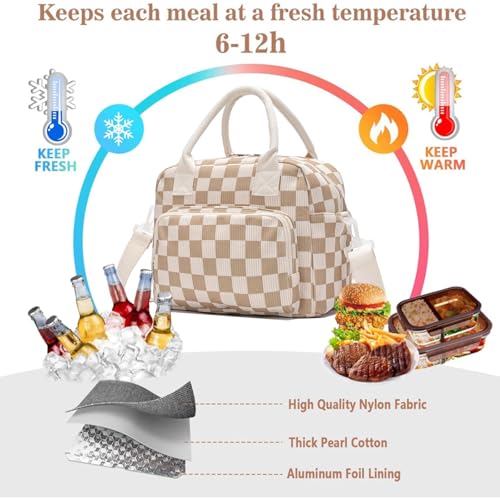 Insulated Lunch Bag for Women & Girls – Reusable Leakproof Cooler Tote