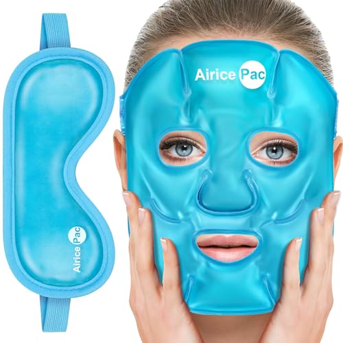 Cooling Gel Face Mask & Eye Mask for Migraine Relief